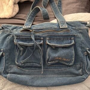 Belly Jeans Blue Denim Tote Bag